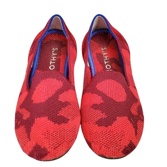 Rothy's Kids Red Camo Loafers, Kids 11 - Picture 2 of 6